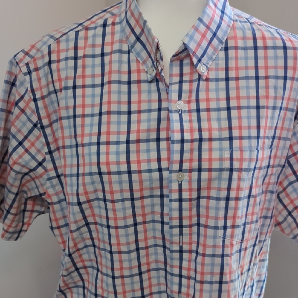 Croft & Barrow Red and Blue Plaid Shirt